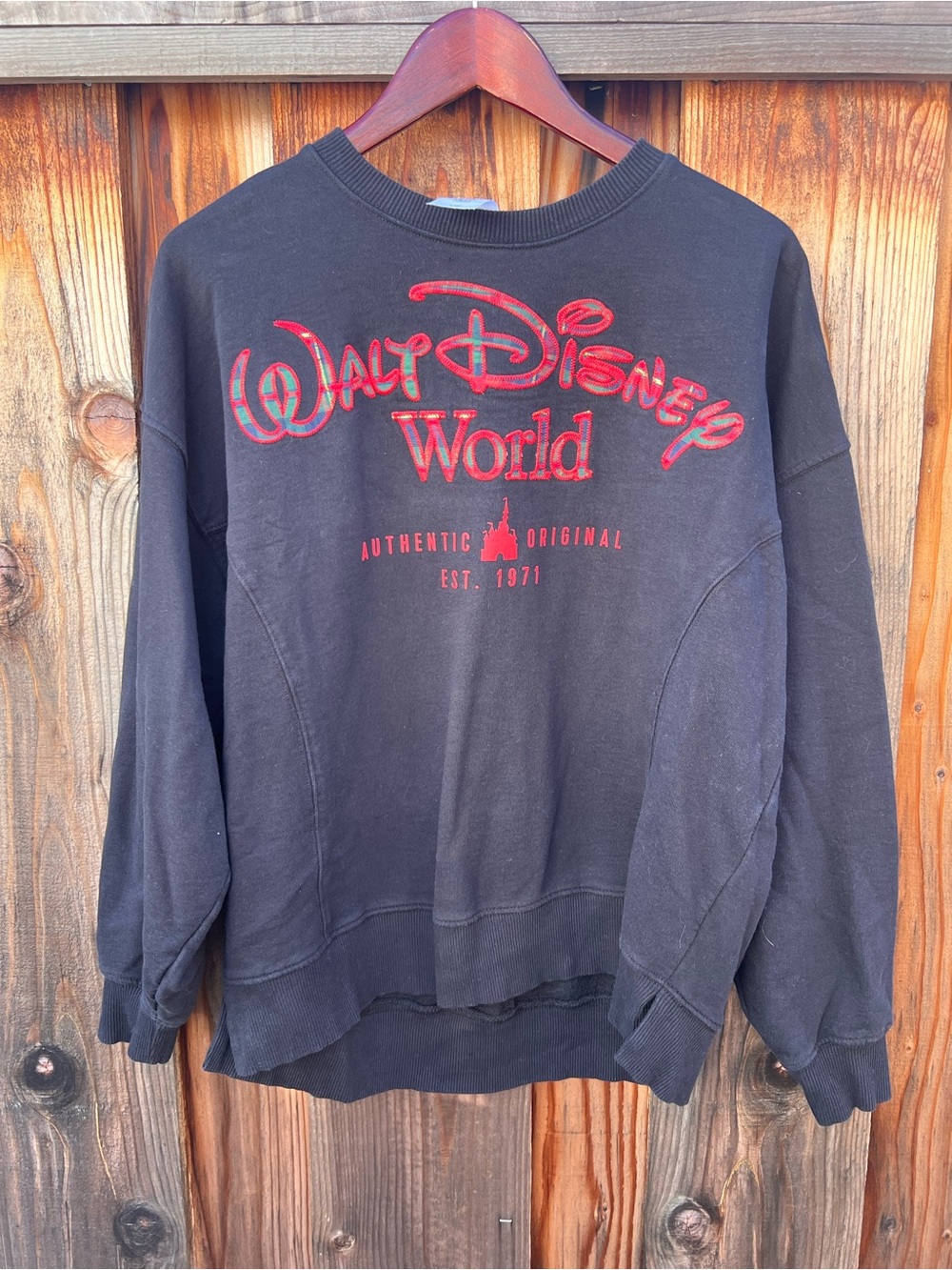 Disney World Black Crewneck Sweatshirt